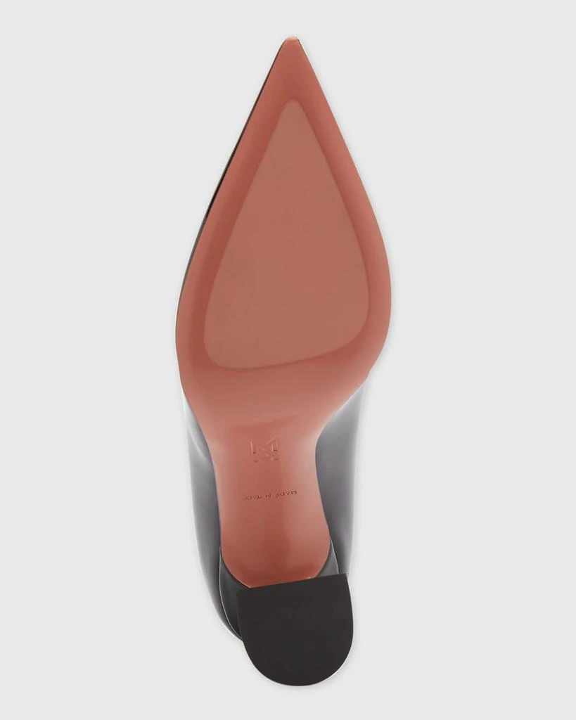 Amina Muaddi Ami Patent Leather Pedestal Pumps 6