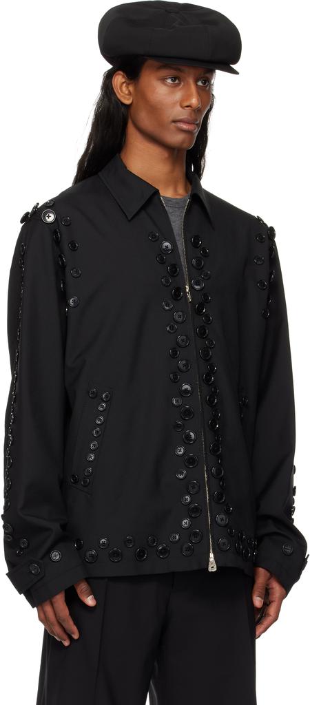 TAKAHIROMIYASHITA TheSoloist. Black Zip Up Brit Jacket