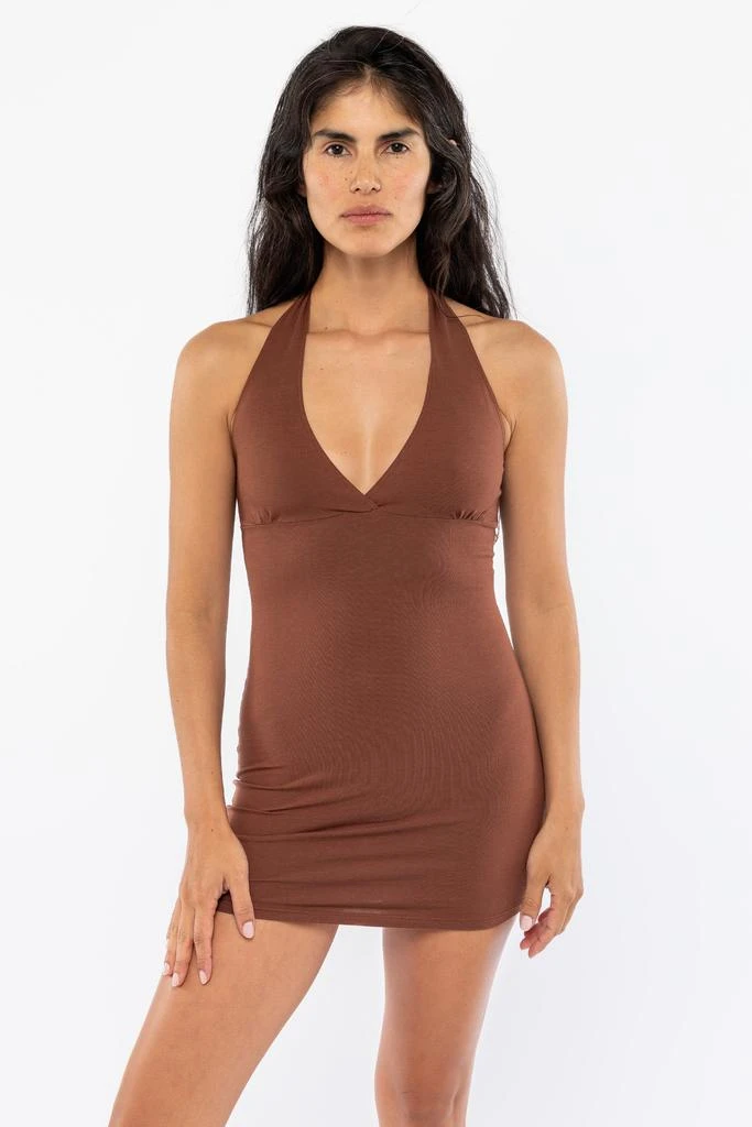 Los Angeles Apparel 8372 - Cotton Spandex Halter Mini Dress 18