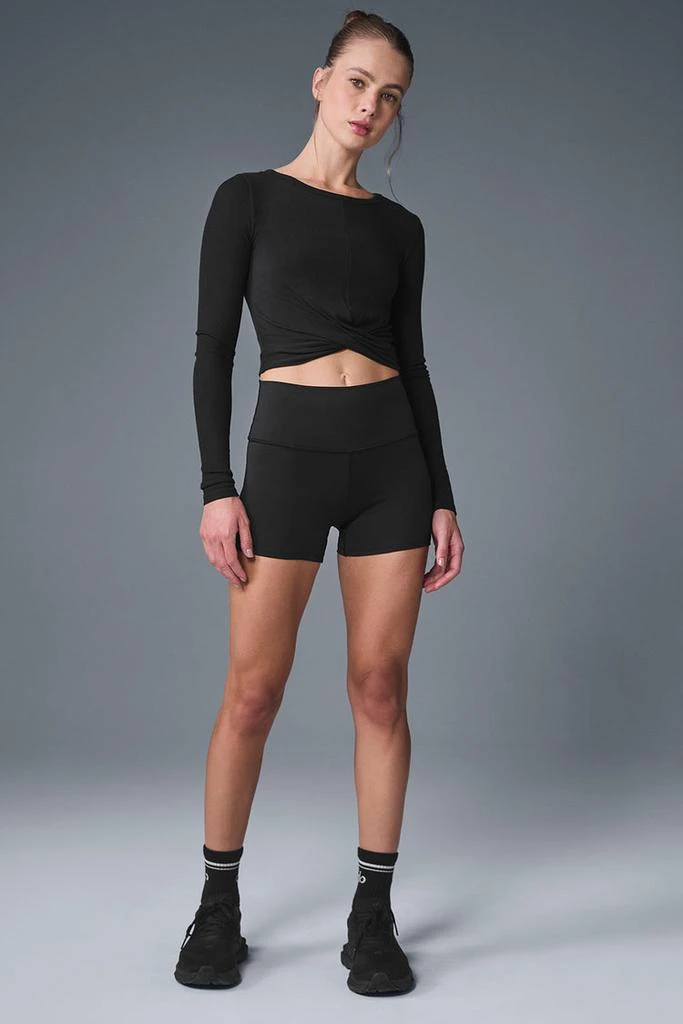 Alo Cover Long Sleeve Top - Black 3