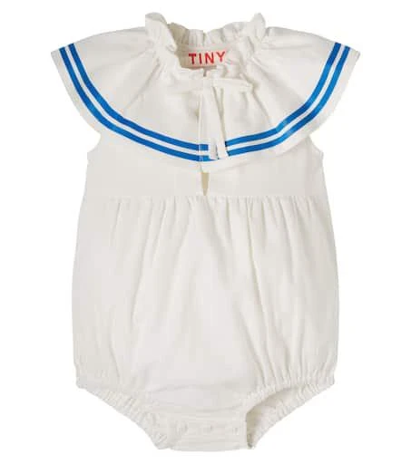 Tinycottons Baby linen and cotton bodysuit