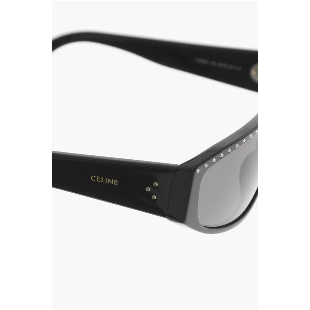Celine Celine Solid Color Sunglasses with Rhinestone 4