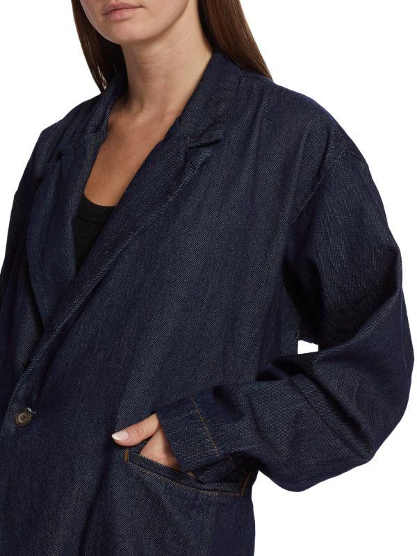 NSF Rumer Oversized Denim Wrap Jacket 4