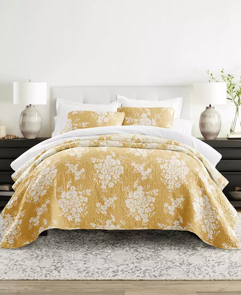 IENJOY HOME Distressed Bouquet Reversible 2-Pc. Quilt Set