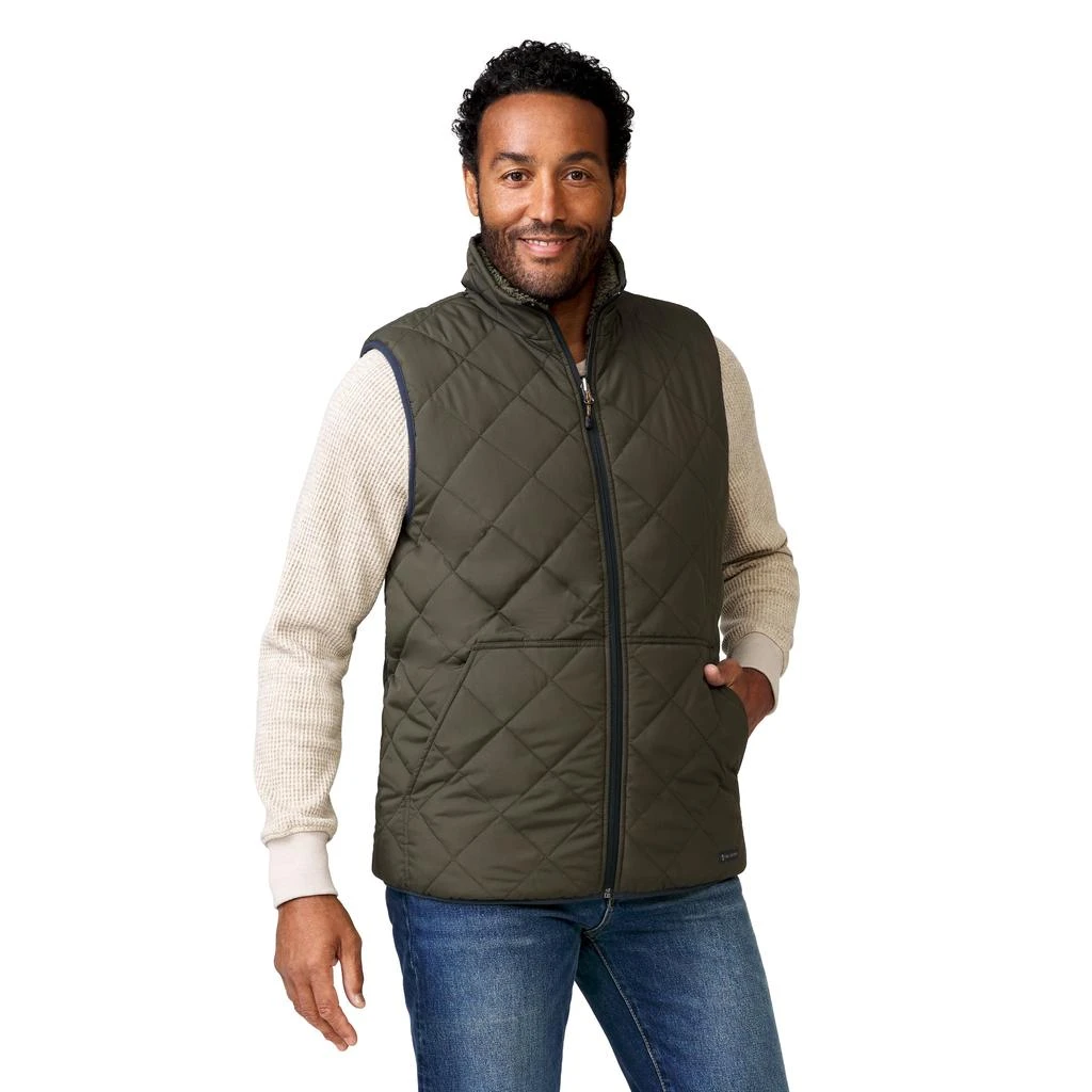 Free Country Men's Atlas Quilted Reversible Sherpa Vest 1