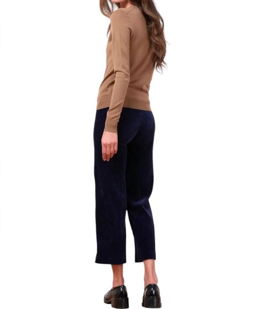 Avenue Montaigne Alex Corduroy Pants In Navy