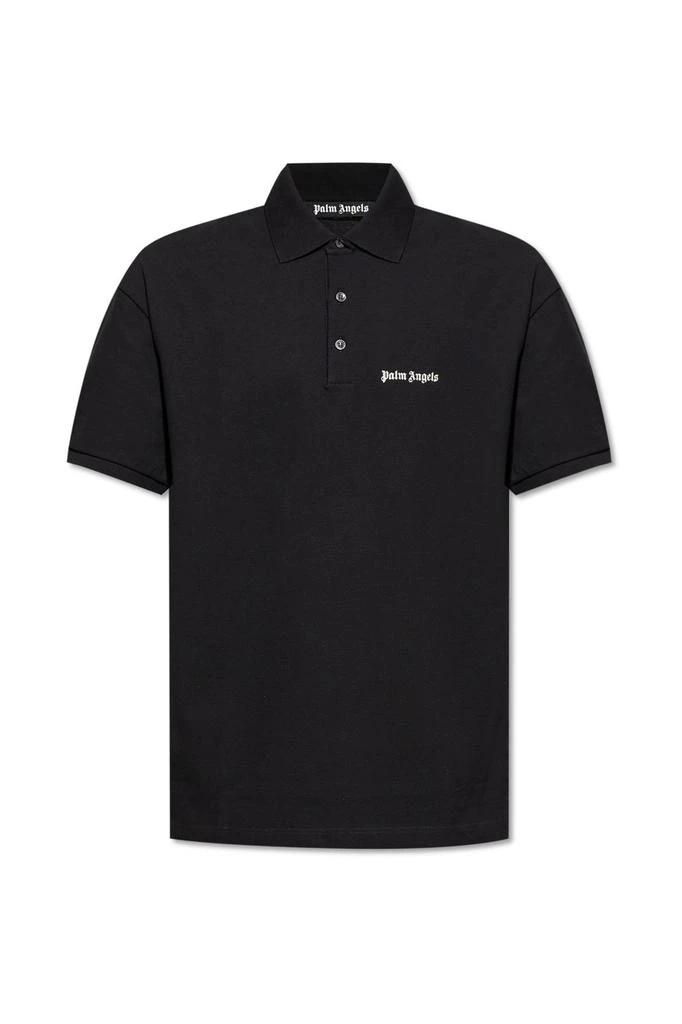 Palm Angels Palm Angels Logo Embroidered Polo Shirt 1