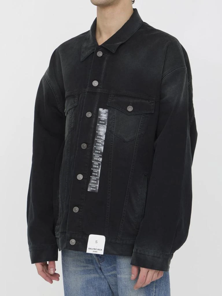 Balenciaga Size Sticker Denim Jacket 2