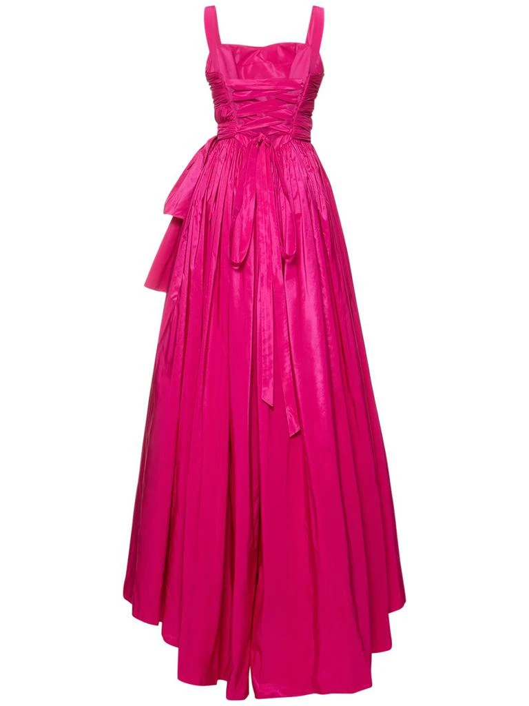 Zuhair Murad Draped Taffeta Square Neck Long Dress 4