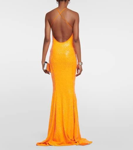 Norma Kamali Sequined gown 3