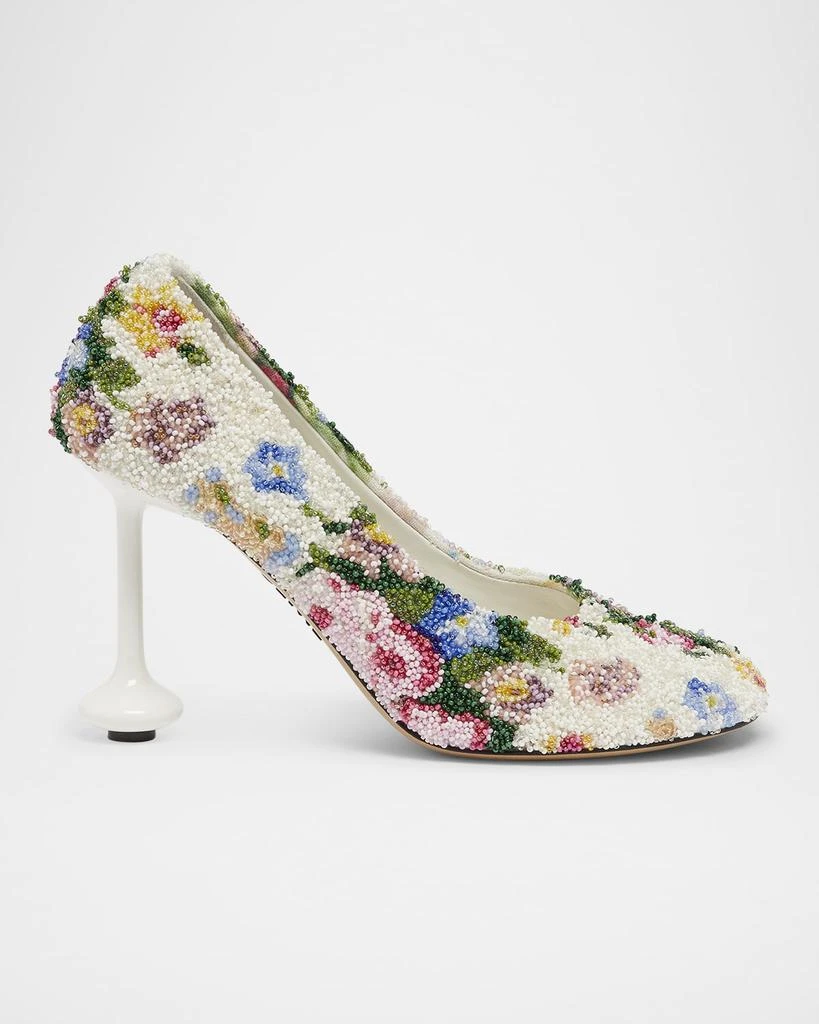 Loewe Toy Floral Beaded Pumps 1