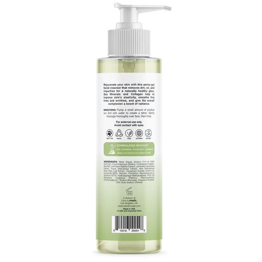 Vitamins and Sea Beauty Sea Minerals and Collagen Amino Gel Facial Cleanser 2