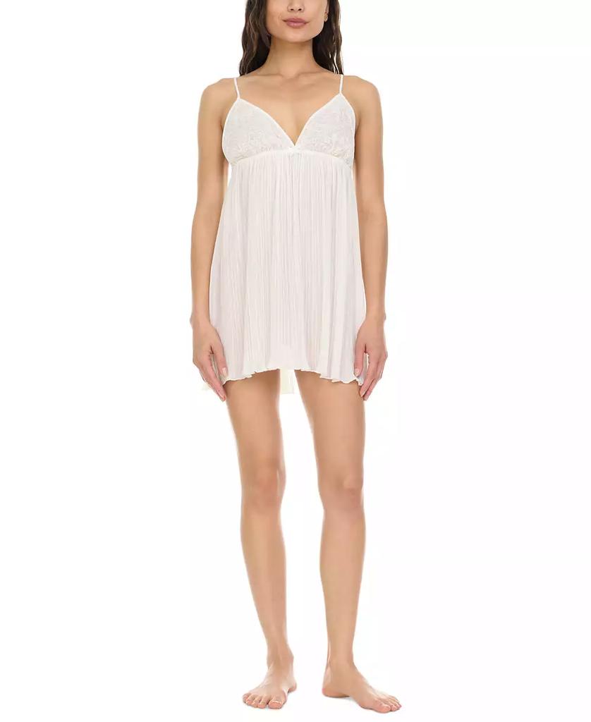 Flora Nikrooz Women's Celia Pleated Chiffon Chemise