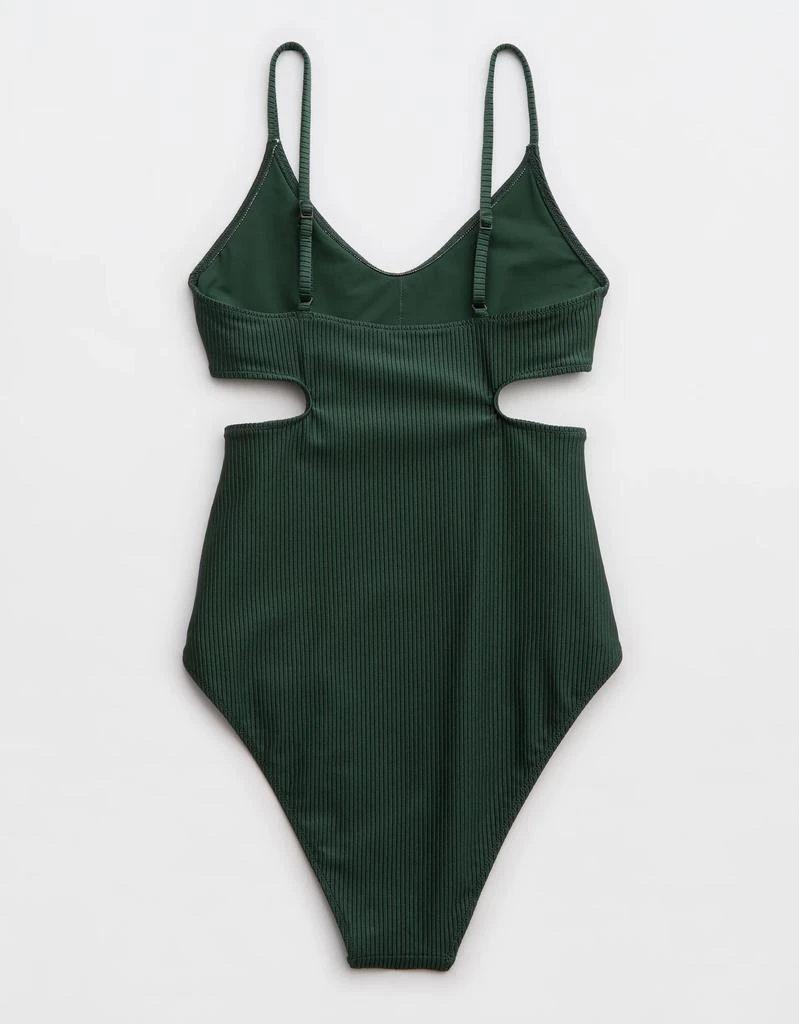Aerie Aerie Shine Rib Voop Cheeky One Piece Swimsuit 4