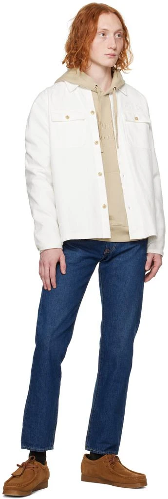 Saturdays NYC Beige Ditch Miller Hoodie 4