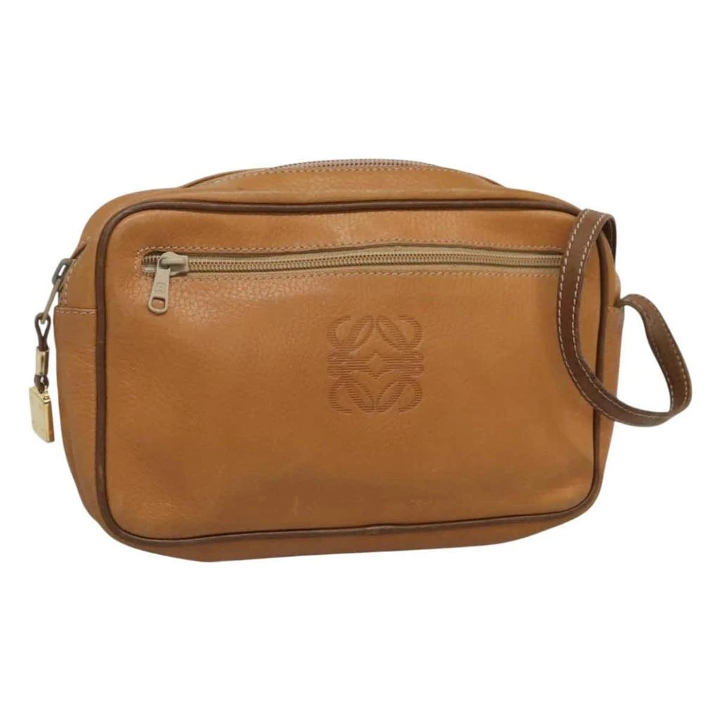 Loewe Anagram Clutch Bag Leather Leather Clutche 
Pouche Bag (Pre-Owned)