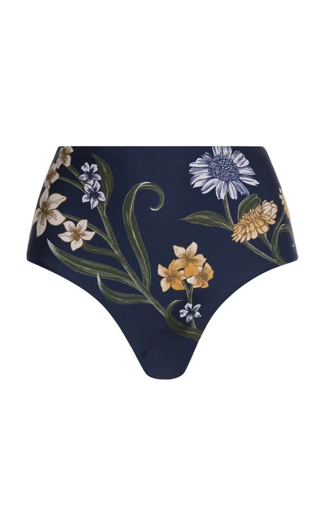 Agua by Agua Bendita Agua by Agua Bendita Magenta Floral Bikini Bottom - Moda Operandi