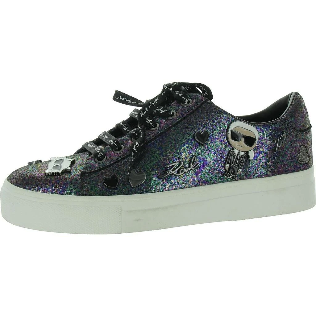 Karl Lagerfeld Paris Cate Pins Womens Leather Lifestyle Casual And Fashion Sneakers 5