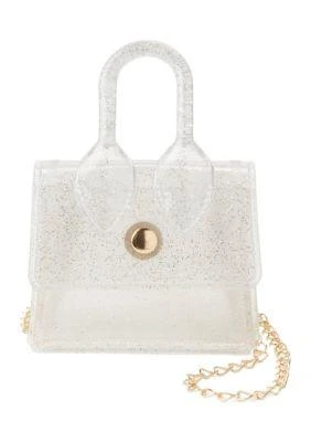 Riviera Girls Transparent Glitter Extra Small Jelly Bag With Removable Crossbody Strap 1
