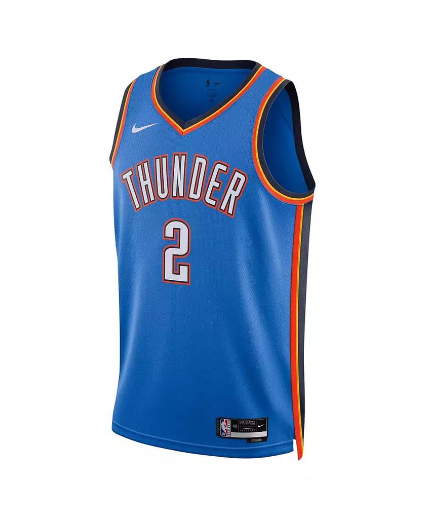 NIKE Men's Shai Gilgeous-Alexander Blue Oklahoma City Thunder Swingman Jersey - Icon Edition