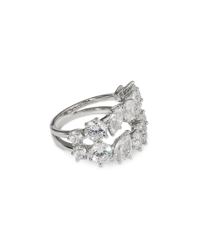 Nadri BTRX Mixed Cubic Zirconia Cocktail Ring in Rhodium Plated 4