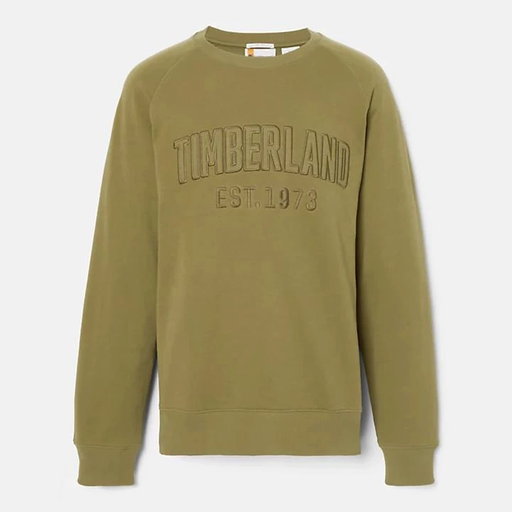 Timberland Modern Wash Logo Sweatshirt for Men in Green 6