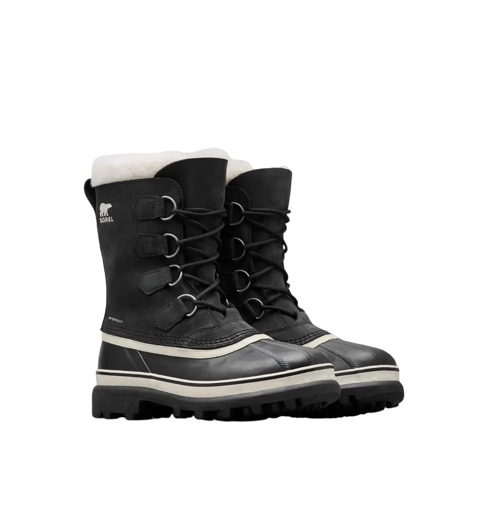 SOREL Women's Caribou Wp Winter Boots In Black/stone 1