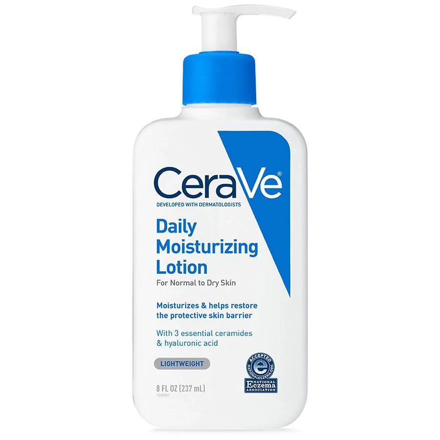 CeraVe Moisturizing Face and Body Lotion with Hyaluronic Acid for Normal to Dry Skin Unscented 1