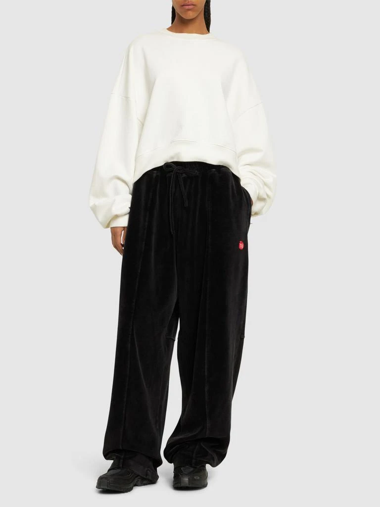 ALEXANDER WANG Articulated Cotton Blend Sweatpants 1