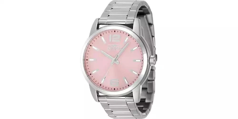 Invicta Men's 48497 Celestial Quartz 3 Hand Pink Dial Watch 2
