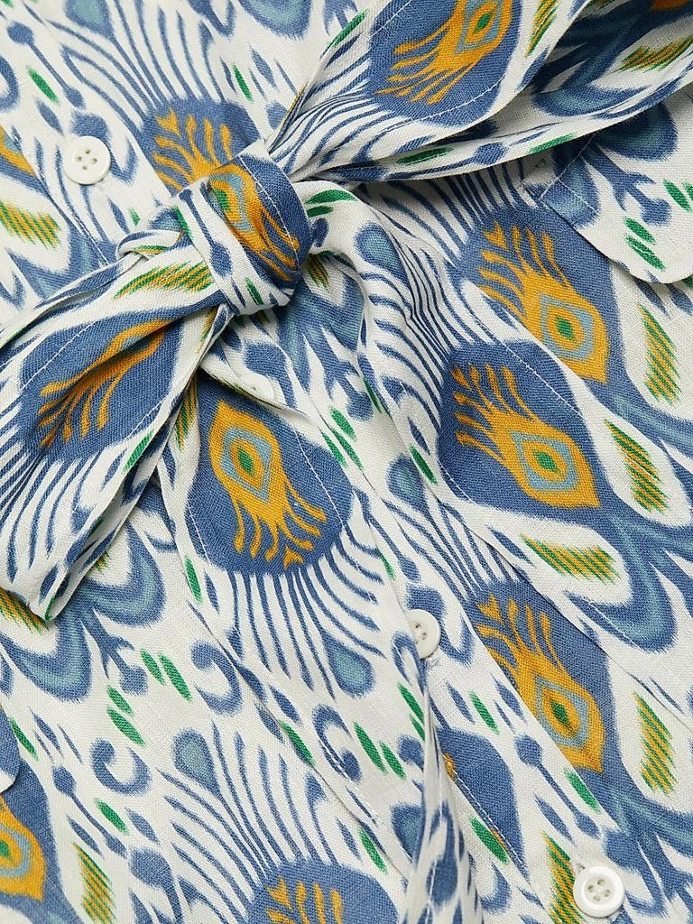 If Only Studio Ikat-Inspired Linen Minidress 7