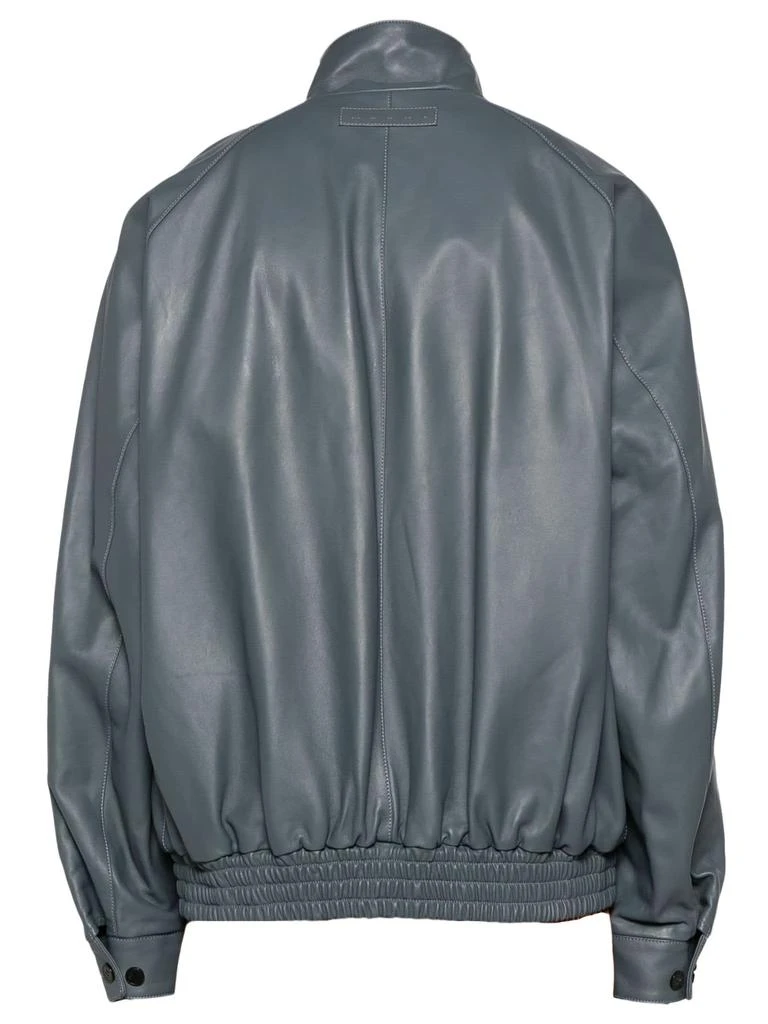 Marni Grey Lambskin Bomber Jacket 2