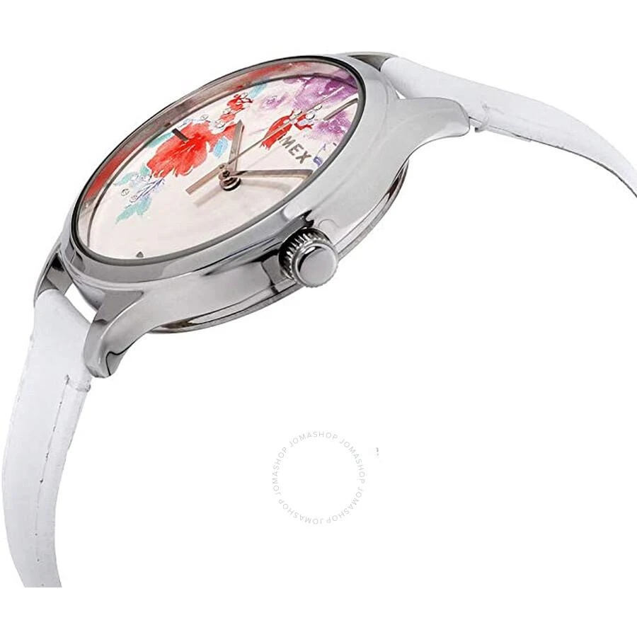 Timex Quartz White Dial Ladies Crystal Bloom Watch TW2R66800 2