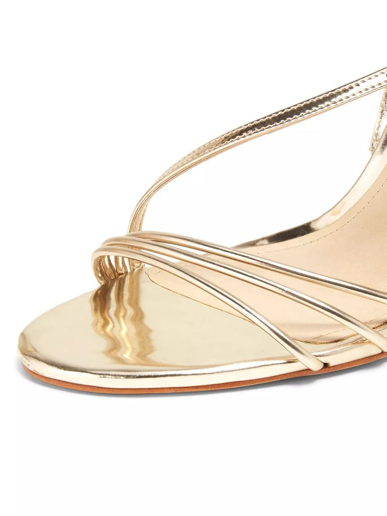 Schutz Inez 100MM Metallic Leather Sandals 6