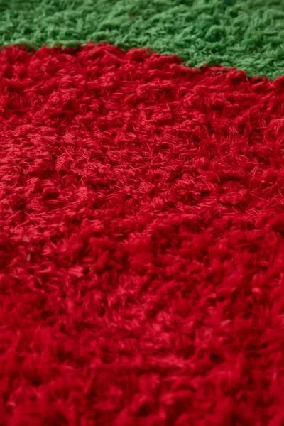 Urban Outfitters Chili Pepper Shaped Tufted Shag Rug 3