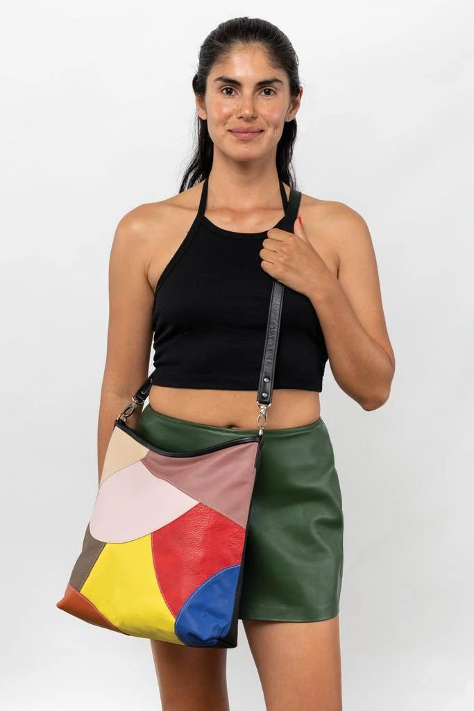 Los Angeles Apparel RLH3450 - Patchwork Crossbody Bag 7