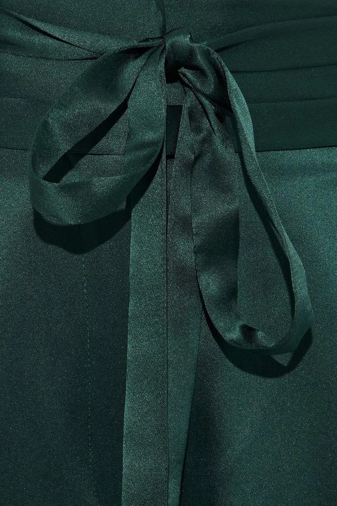 Michelle Mason Belted silk-charmeuse tapered pants 4