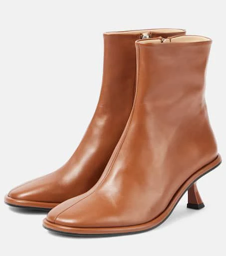 Souliers Martinez Meyer leather ankle boots 4