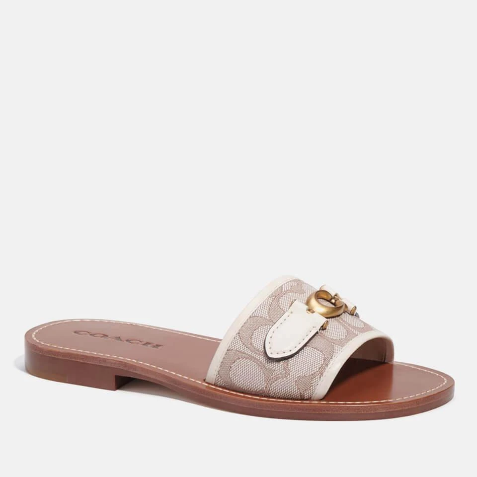 Coach COACH INA LOGO-JACQUARD SANDALS 3