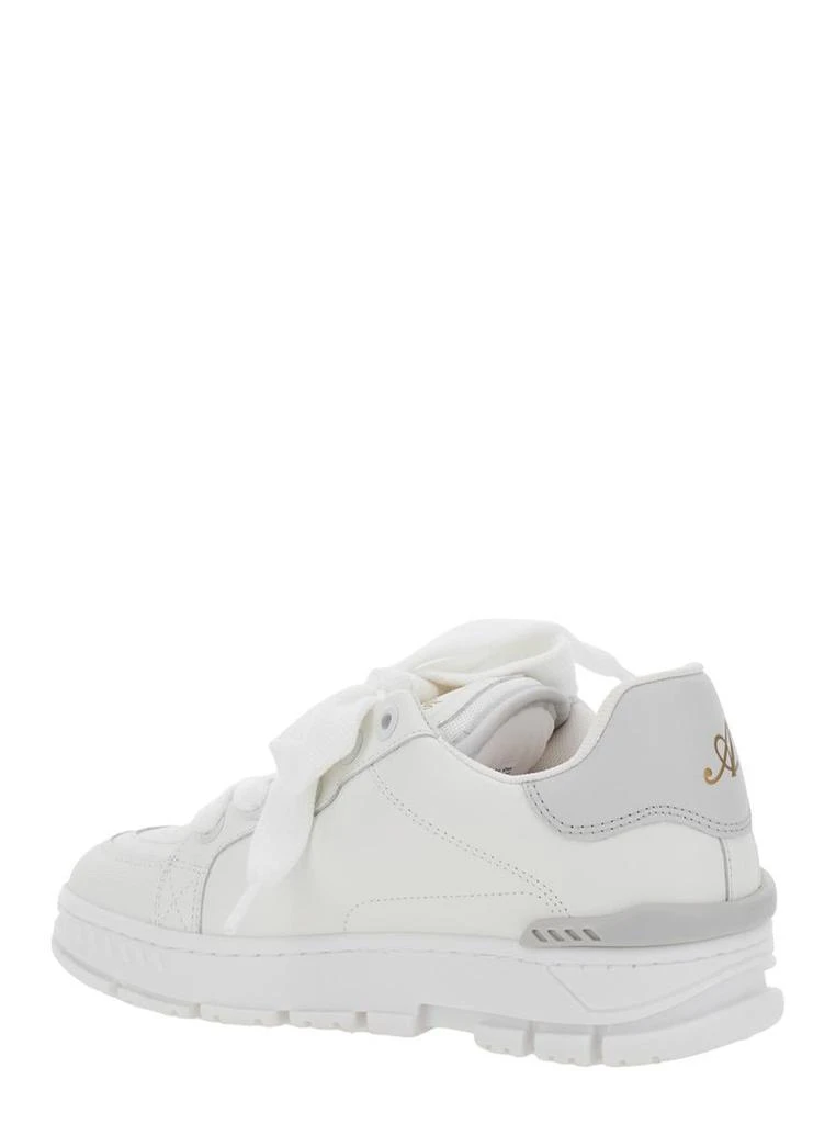 Axel Arigato 'Area Haze' Grey And White Low Top Sneakers With Laminated Leather In Leather Blend Woman 3