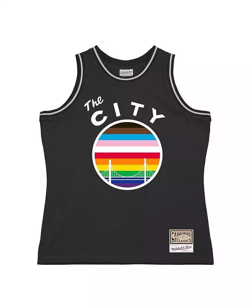 Mitchell & Ness Men's Black Golden State Warriors Hardwood Classic Pride Jersey 2