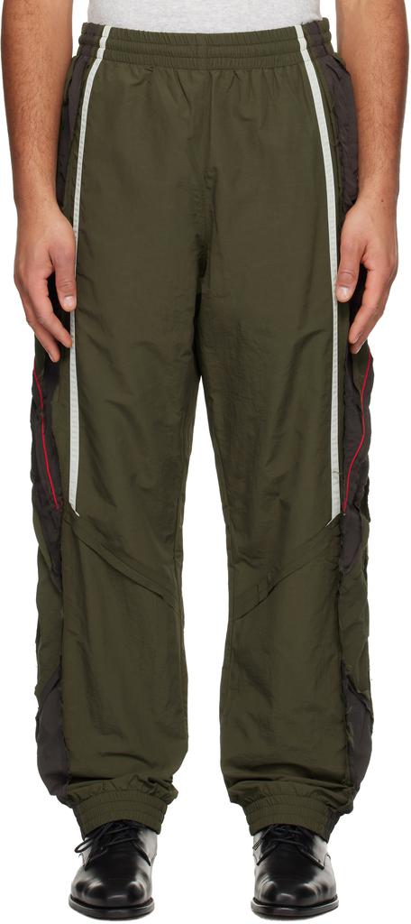 Martine Rose Khaki Layered Track Pants