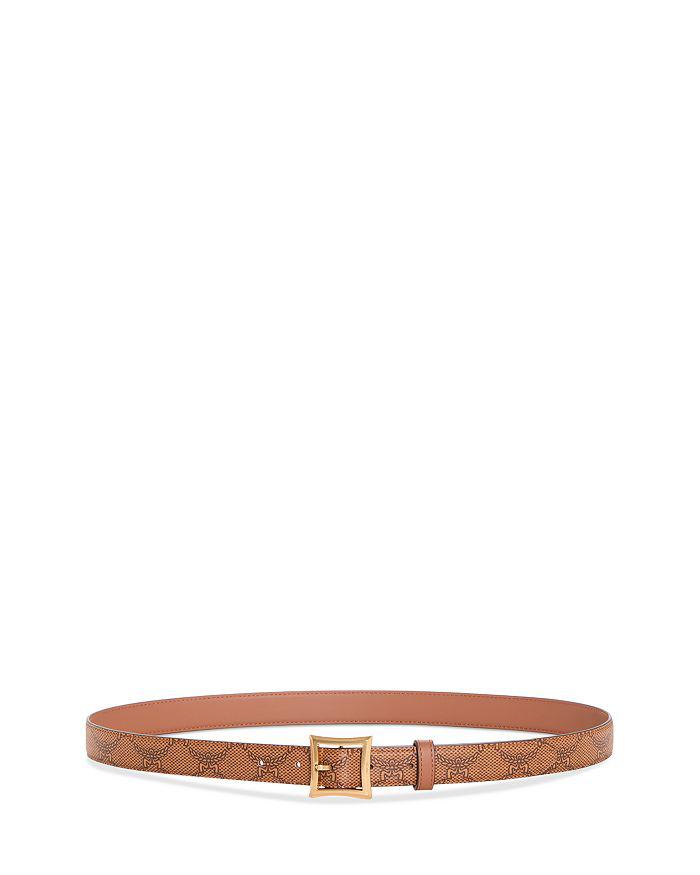MCM Aren Logo Monogram Belt