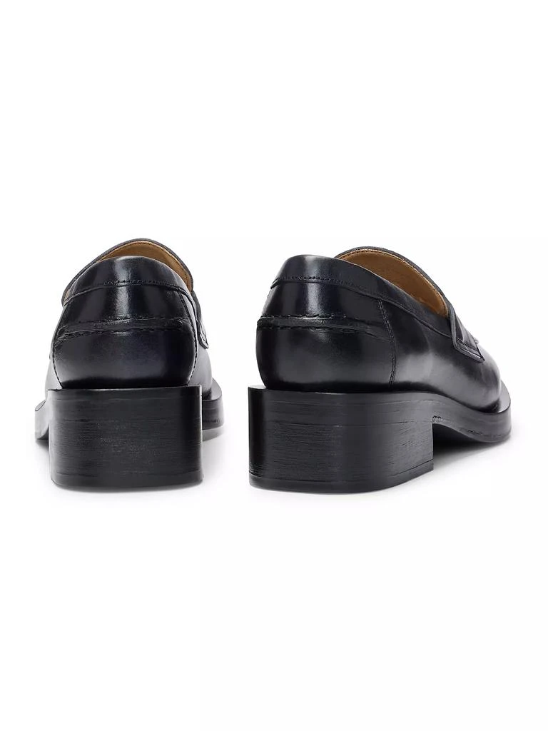 Hugo Boss Leather Moccasins with Branded Hardware 5