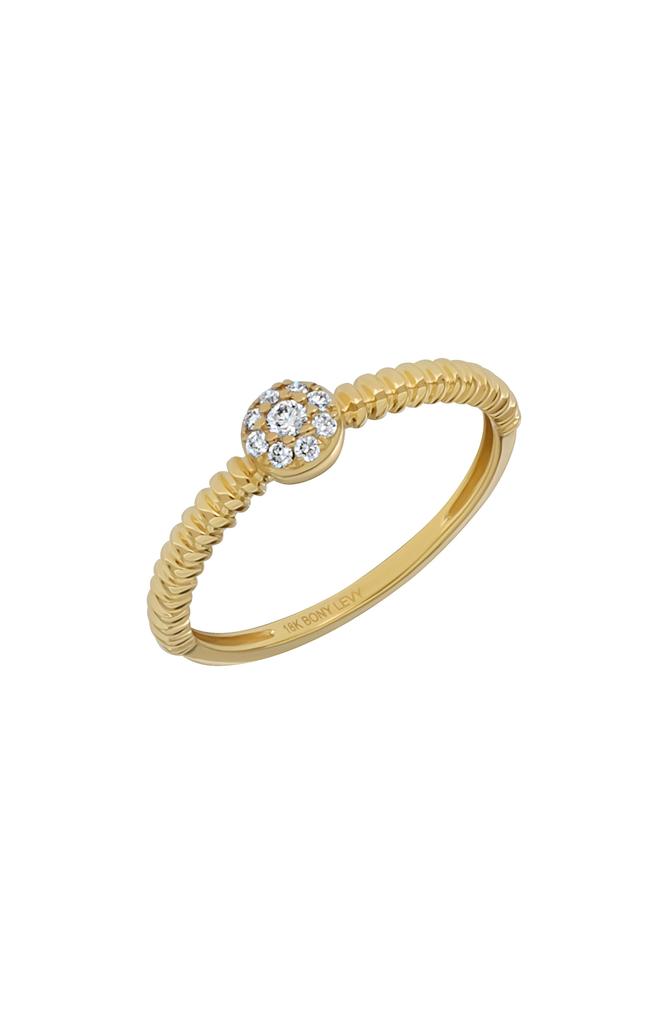 Bony Levy 18K Gold Diamond Ring - 0.09ct.