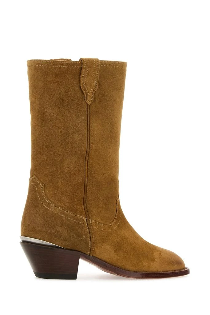 SONORA Camel suede Durango ankle boots 3