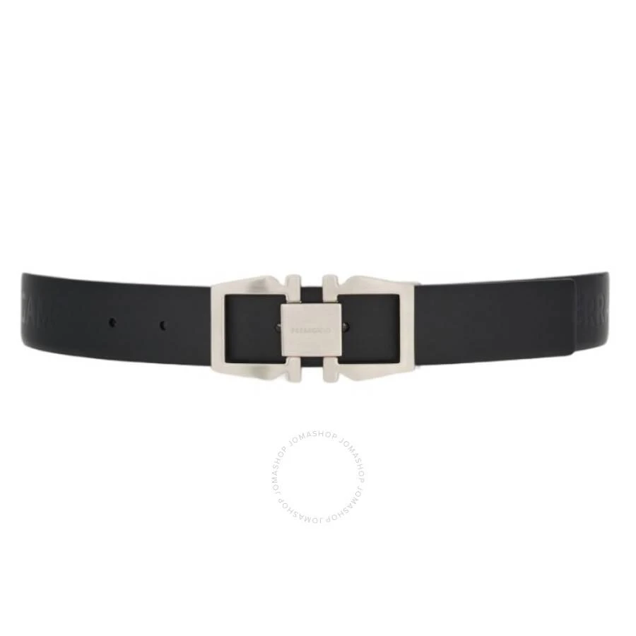 Salvatore Ferragamo Gancini Buckle Debossed Logo Leather Belt 1