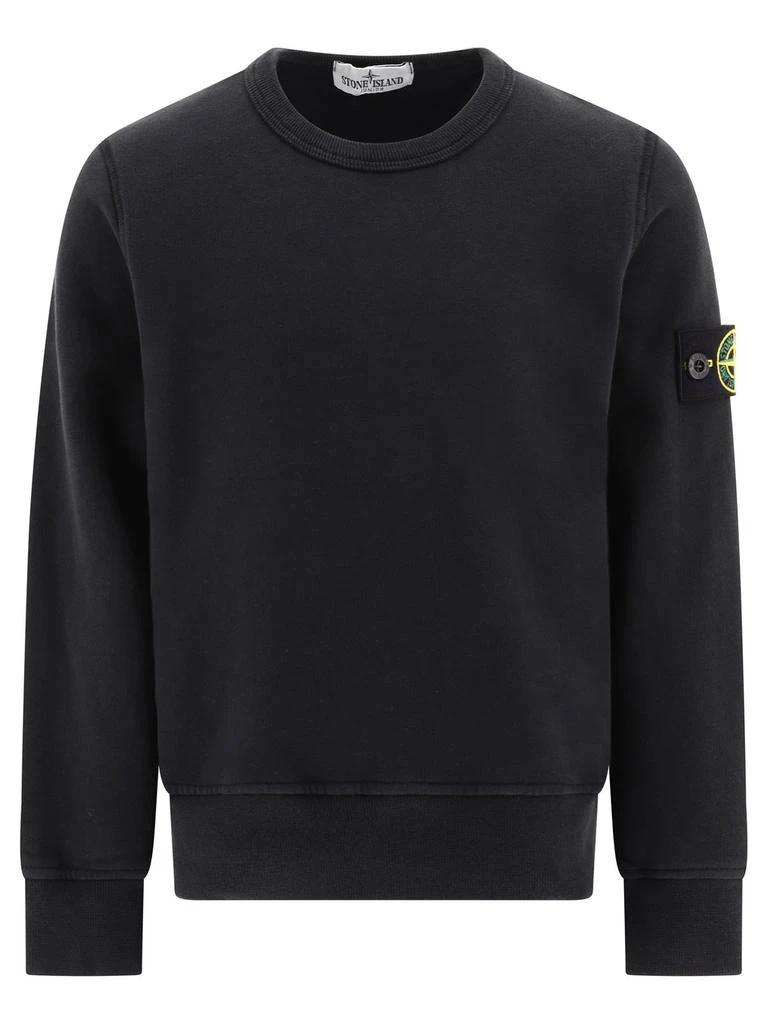 Stone Island Junior Stone Island Junior Compass-Motif Crewneck Sweatshirt 1