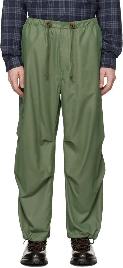 BEAMS PLUS Khaki MIL Micro Mesh Trousers 1