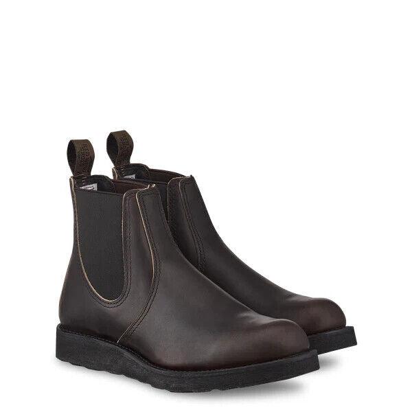 Red Wing Red Wing Classic 3191 Boots Men's US 8 Dark Brown Leather Pull On Ankle Chelsea